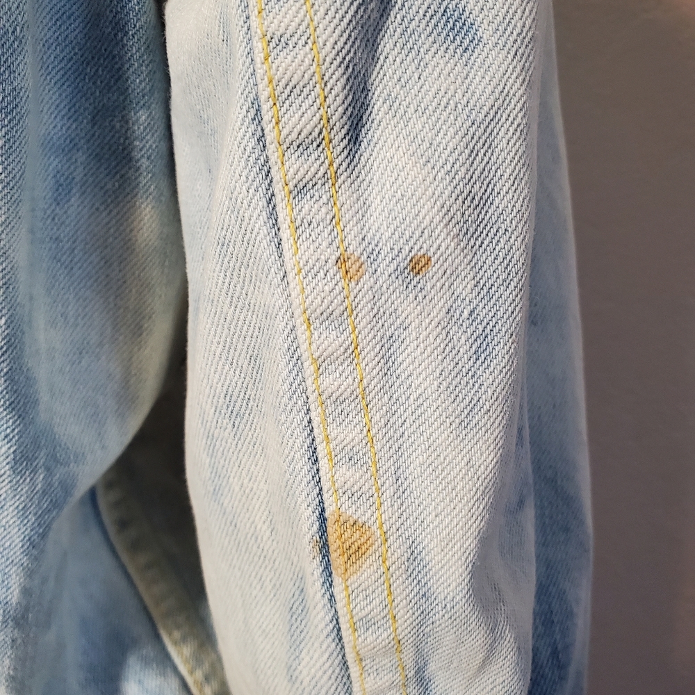 LEE Sanforized Denim Acid Wash Jacket USA 70s - Picture 11 of 12